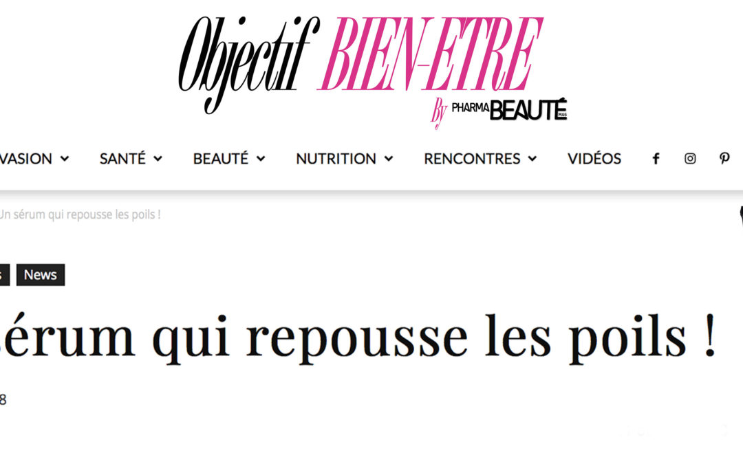 ACTUALITES / VU SUR OBJECTIFBIENETREMAG.FR / OCTOBRE 2018