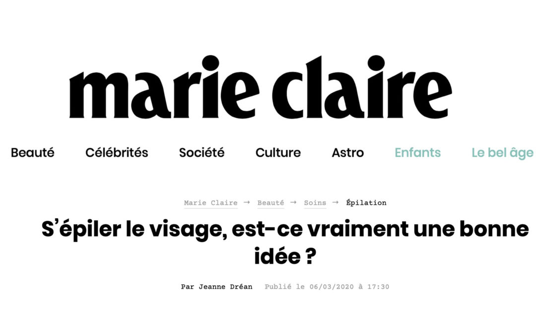 ACTUALITES / VU SUR MARIECLAIRE.FR / MARS 2020