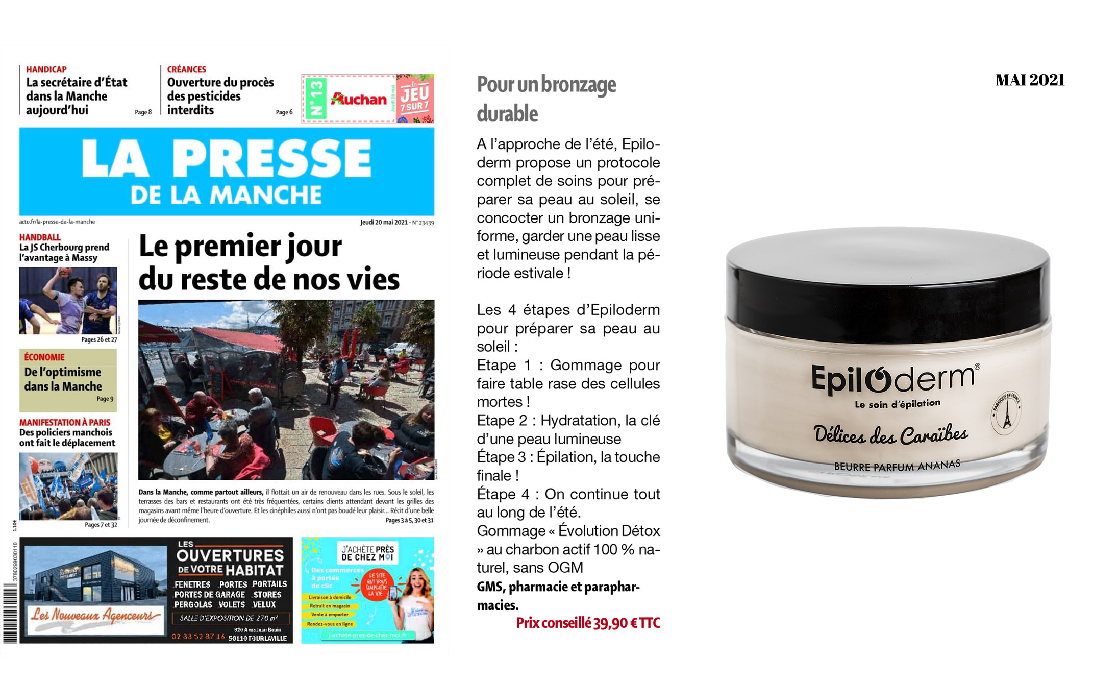 PRESSE EPILODERM DIMANCHE