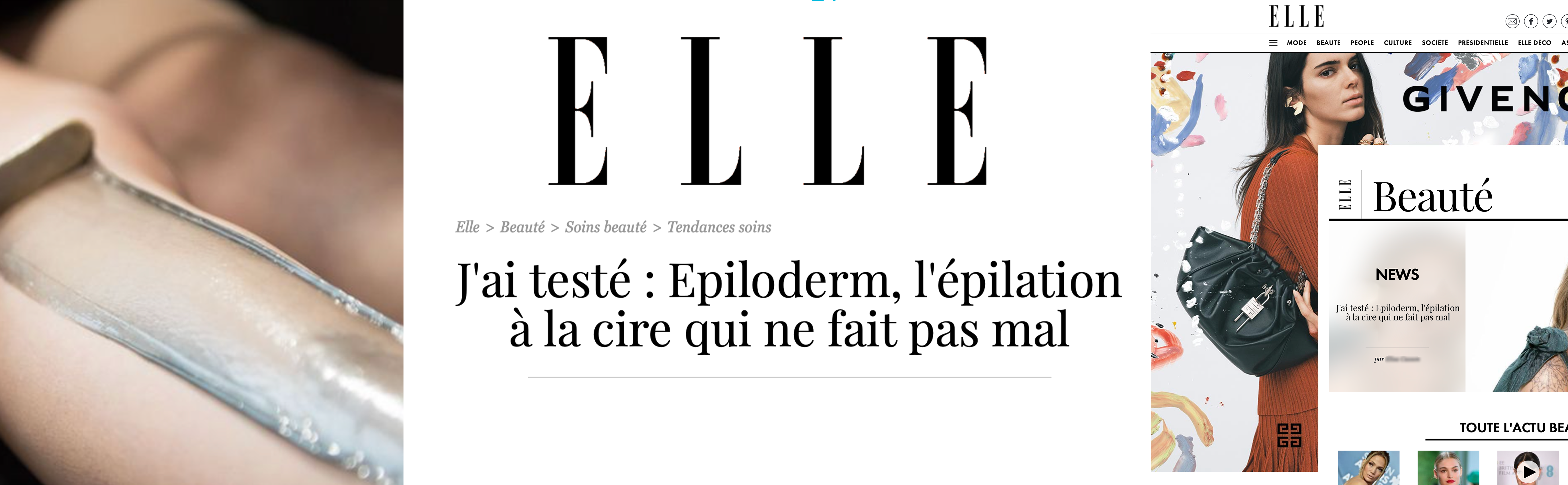 Article Elle Epiloderm