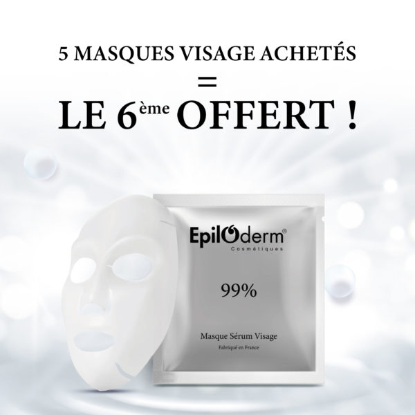 99% de fraîcheur : 5 Masques Sérum Visage achetés = LE 6ÈME OFFERT !